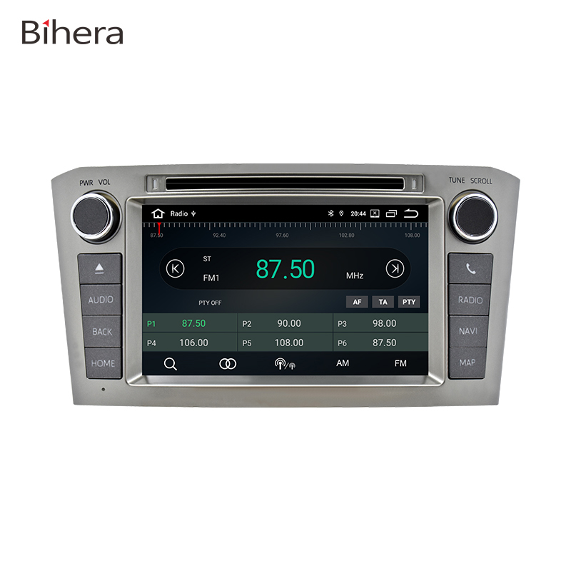 BIHERA Best Car Audio System For Toyota Avensis 2012 Car with Apple Carplay and Android Auto
