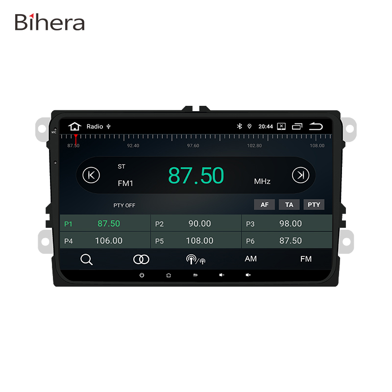 BIHERA Best Car Audio System For Volkswagen Tiguan 2010 Car with Apple Carplay and Android Auto